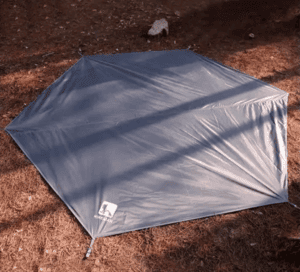 Hexagon tent footprint